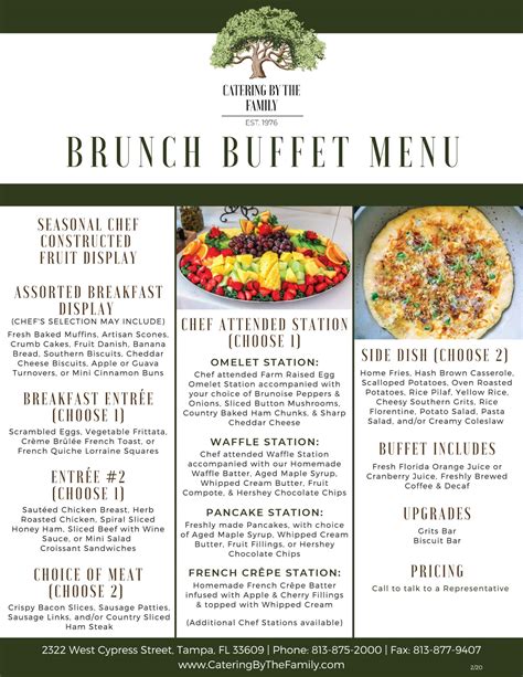 Brunch Menu .